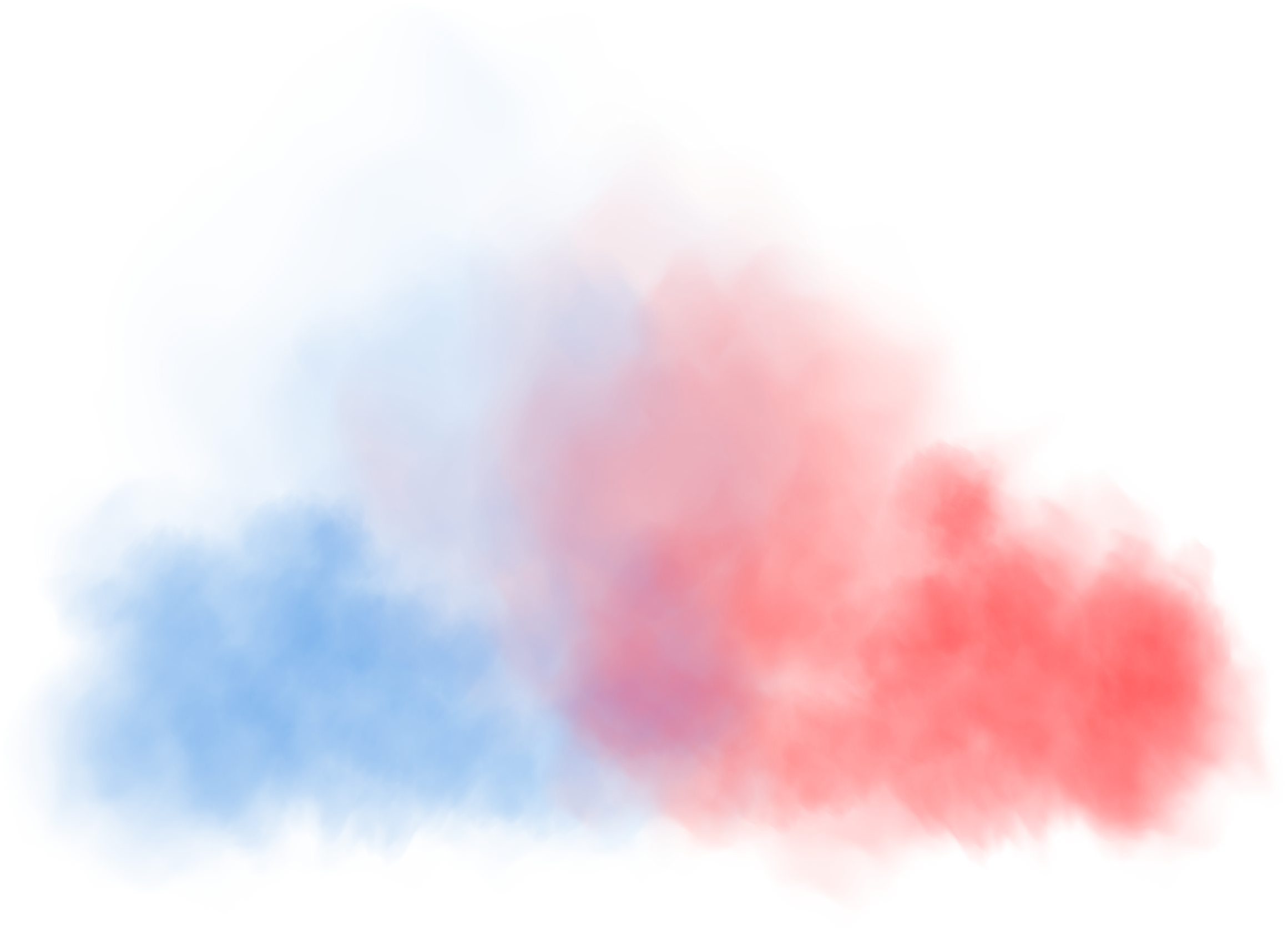 Blue and red fog in slow motion. Realistic atmospheric blue and red smoke. Blue and red fume slowly floating rises up.